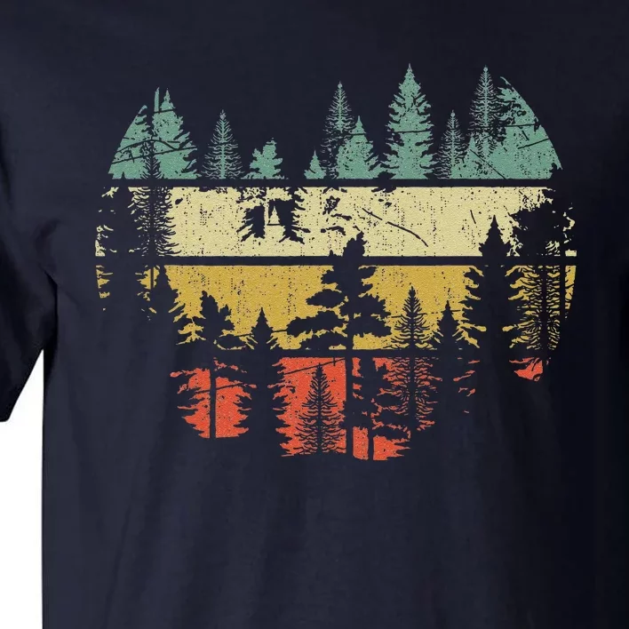 Wildlife Trees Outdoors Nature Retro Forest Tall T-Shirt