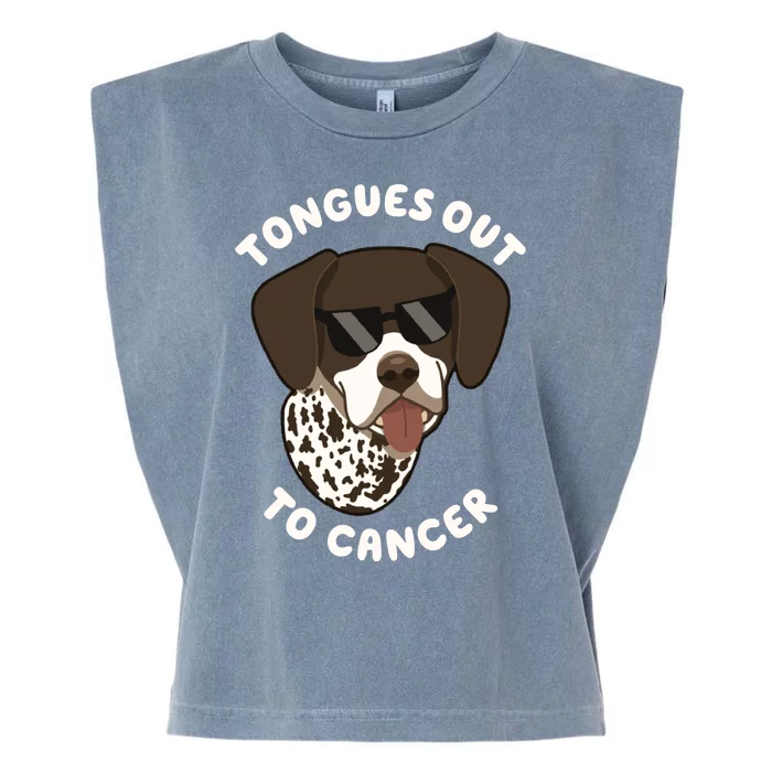 Wyatt Tongues Out To Cancer Garment-Dyed Women's Muscle Tee