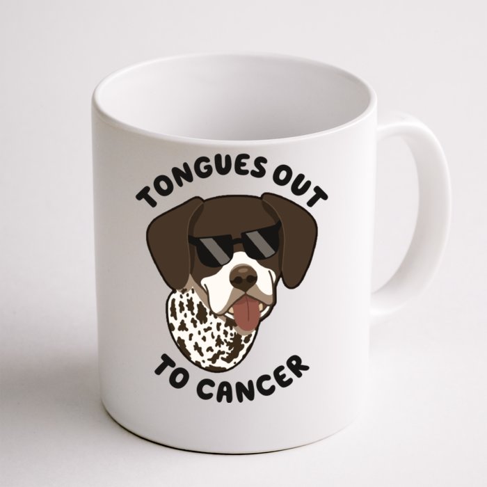 Wyatt Tongues Out To Cancer Front & Back Coffee Mug