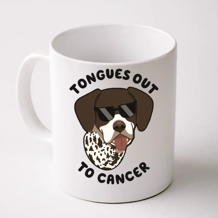 Wyatt Tongues Out To Cancer Front & Back Coffee Mug