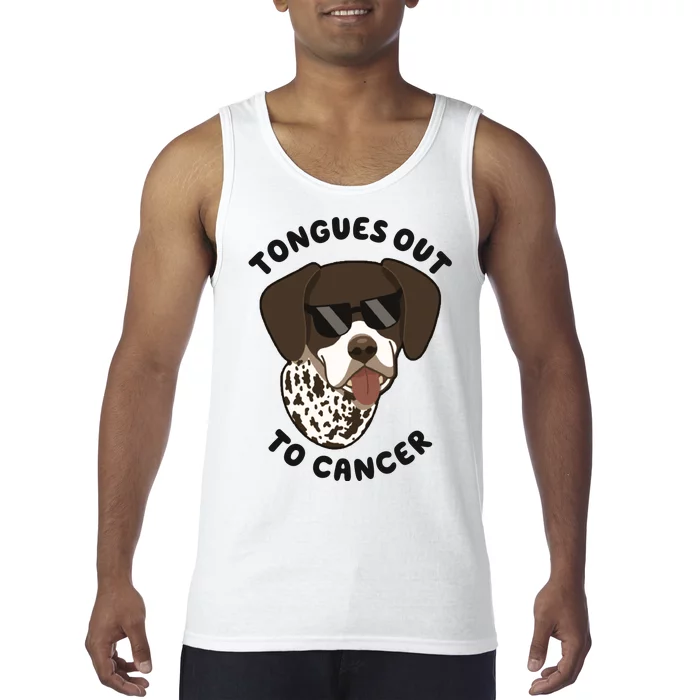 Wyatt Tongues Out To Cancer Tank Top