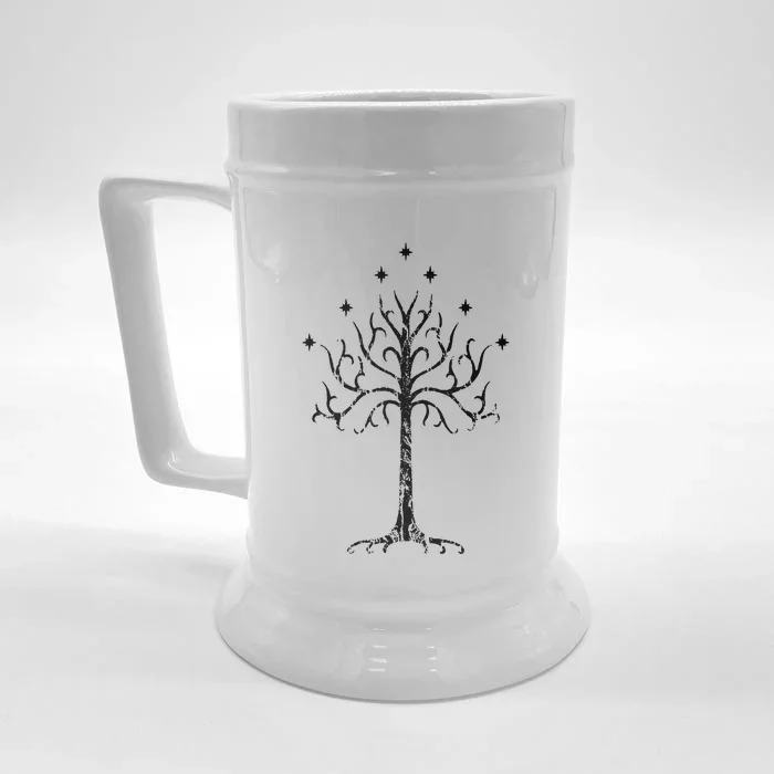 White Tree Of Gondor Tolkien Front & Back Beer Stein