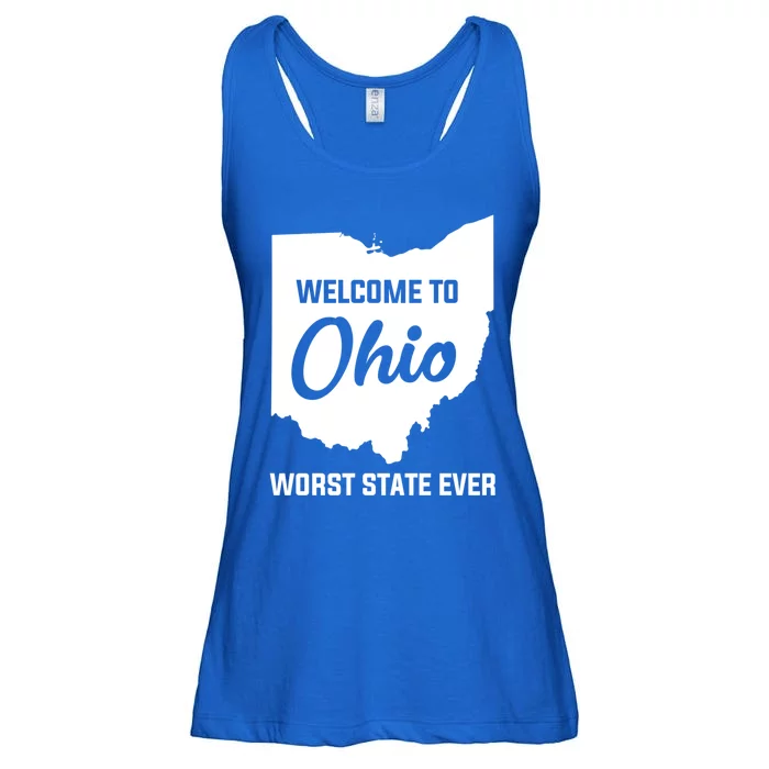 Welcome To Ohio The Worst State Ever Gift Ladies Essential Flowy Tank