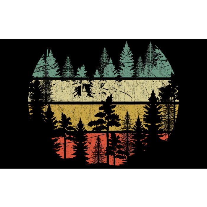 Wildlife Trees Outdoors Nature Retro Forest Sleeveless Bumper Sticker