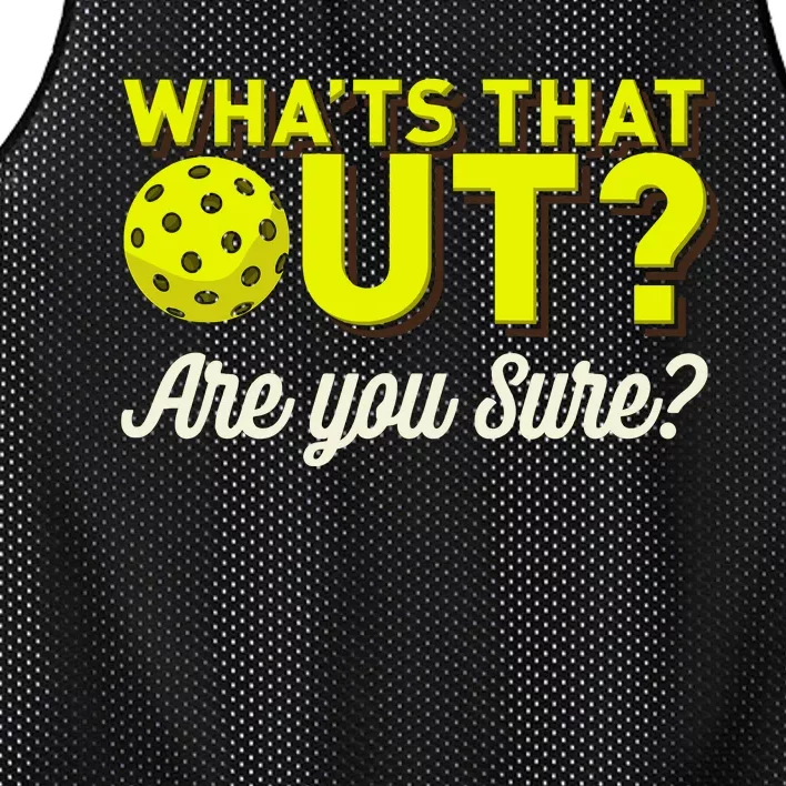 Was That Out? Are You Sure? For Pickleball Players Mesh Reversible Basketball Jersey Tank