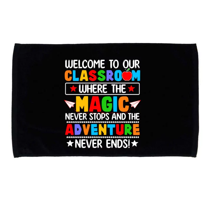 Wecome To Our School Gift Teacher Back To School Microfiber Hand Towel