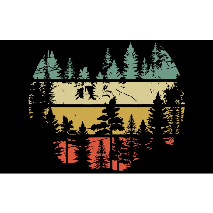 Wildlife Trees Outdoors Nature Retro Forest Sleeveless Bumper Sticker