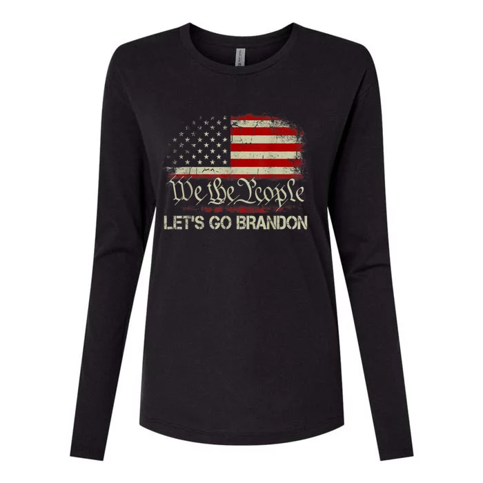 We The People Let's Go Brandon Womens Cotton Relaxed Long Sleeve T-Shirt