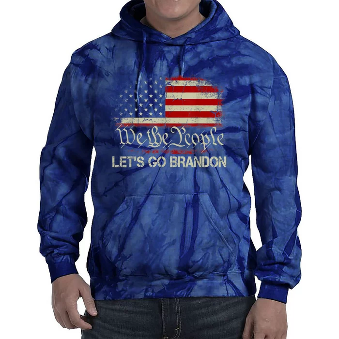 We The People Let's Go Brandon Tie Dye Hoodie