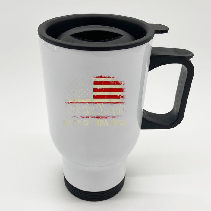 We The People Let's Go Brandon Front & Back Stainless Steel Travel Mug