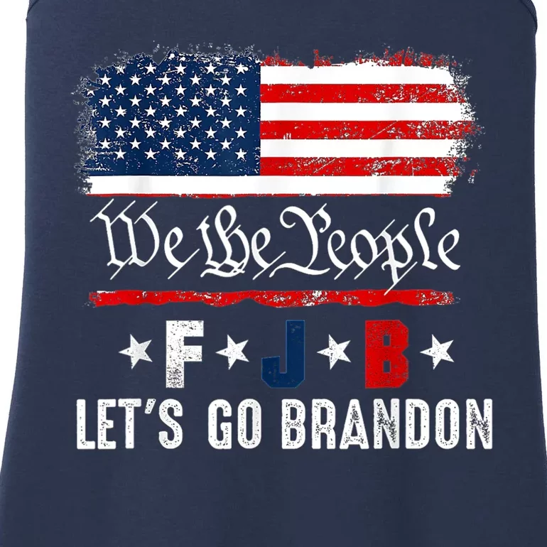 We The People, Let’s Go, Brandon Conservative Anti Liberal Ladies Essential Tank