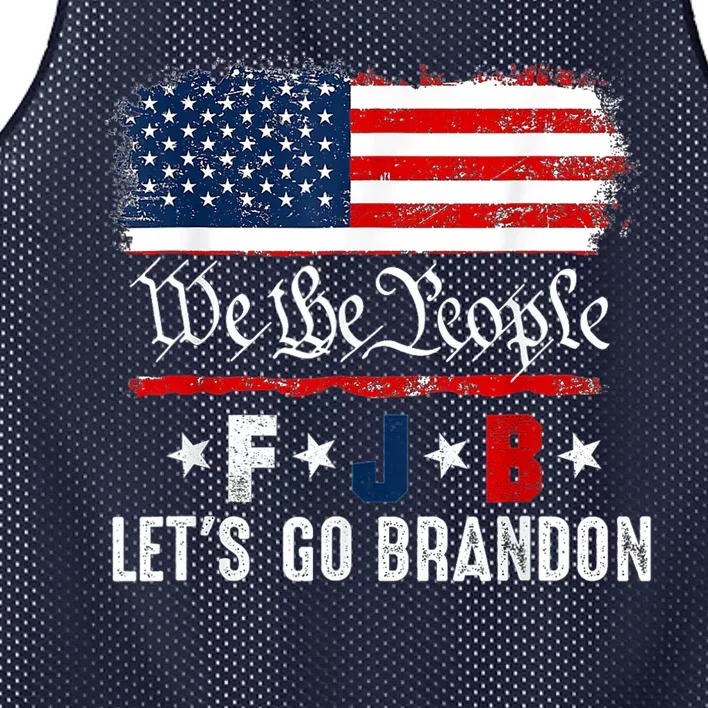 We The People, Let’s Go, Brandon Conservative Anti Liberal Mesh Reversible Basketball Jersey Tank