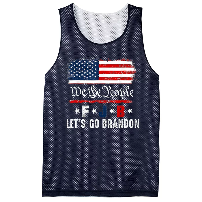 We The People, Let’s Go, Brandon Conservative Anti Liberal Mesh Reversible Basketball Jersey Tank