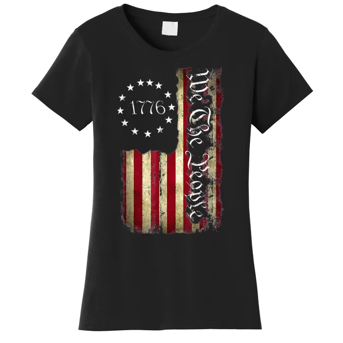 We The People American History 1776 Independence Day Vintage Women's T-Shirt