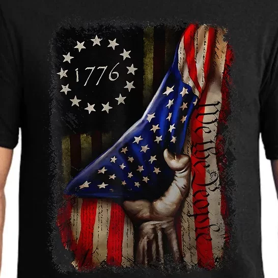 We The People American History 1776 4th Of July US USA Flag Pajama Set