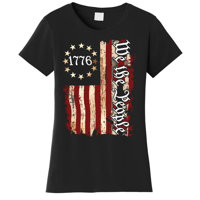 We The People American History 1776 Independence Day Vintage Women's T-Shirt