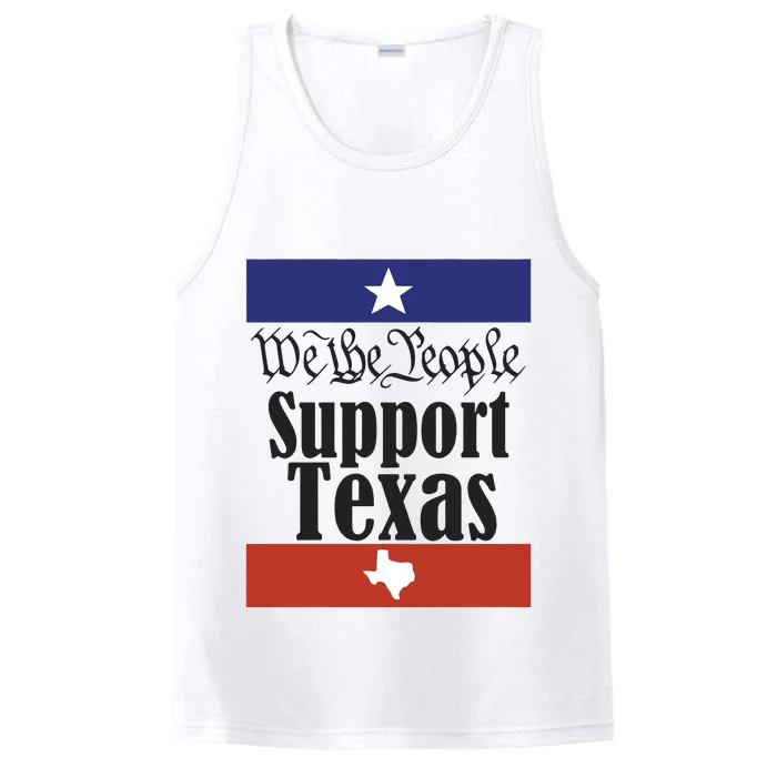 We The People Support Texas Performance Tank