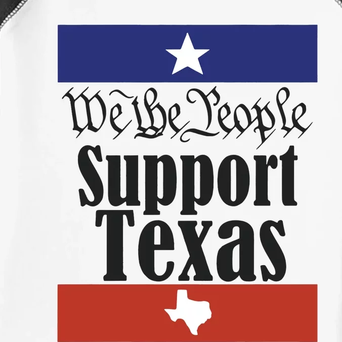 We The People Support Texas Infant Baby Jersey Bodysuit