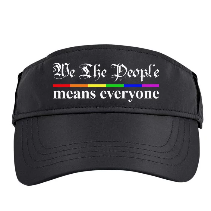 We The People Means Everyone LGBT Pride Month Adult Drive Performance Visor