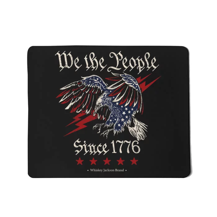 We The People Eagle American Flag Mousepad