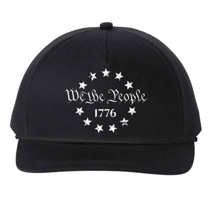 We The People Shirt 1776 Betsy Ross Flag Independence Day Snapback Five-Panel Rope Hat