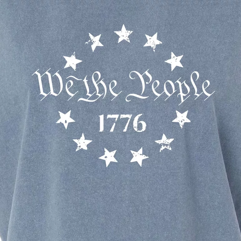 We The People Shirt 1776 Betsy Ross Flag Independence Day Garment-Dyed Women's Muscle Tee