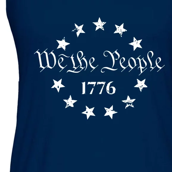 We The People Shirt 1776 Betsy Ross Flag Independence Day Ladies Essential Flowy Tank