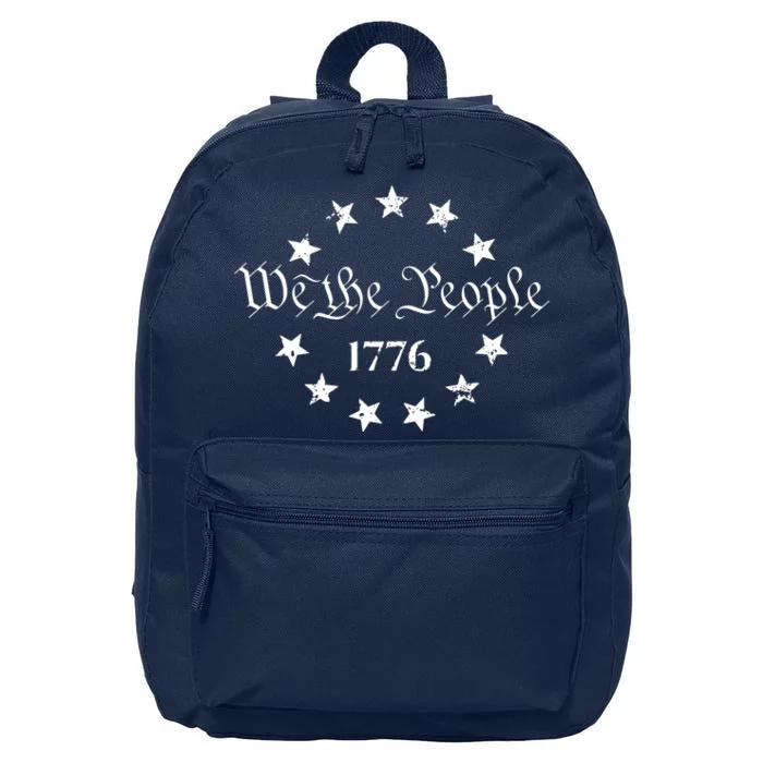 We The People Shirt 1776 Betsy Ross Flag Independence Day 16 in Basic Backpack