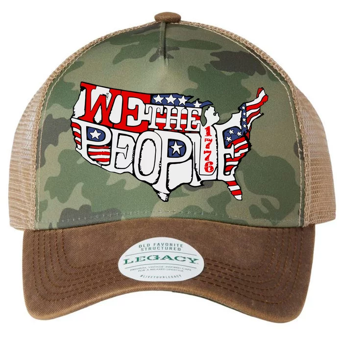 We The People Usa 1776 Map Legacy Tie Dye Trucker Hat