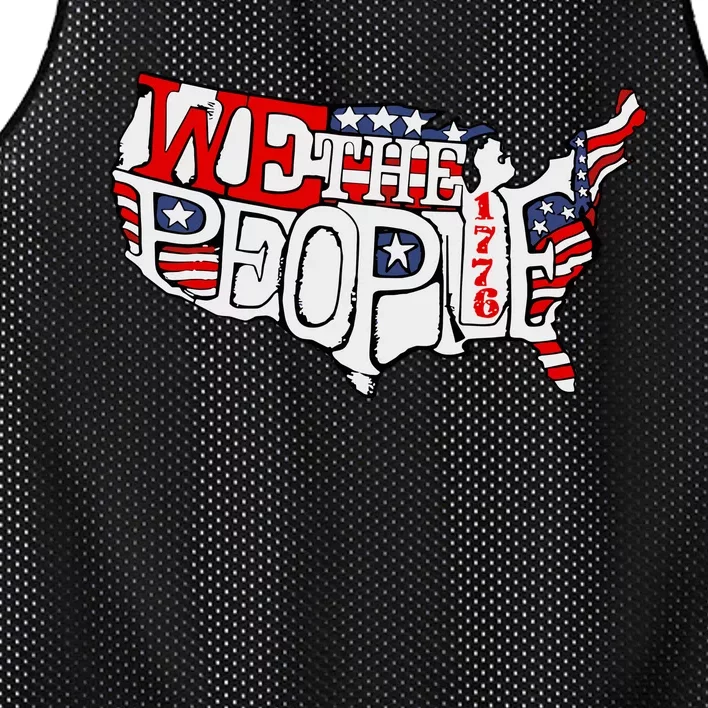 We The People Usa 1776 Map Mesh Reversible Basketball Jersey Tank