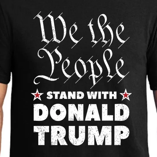 We The People Stand With Donald Trump 2024 Pajama Set