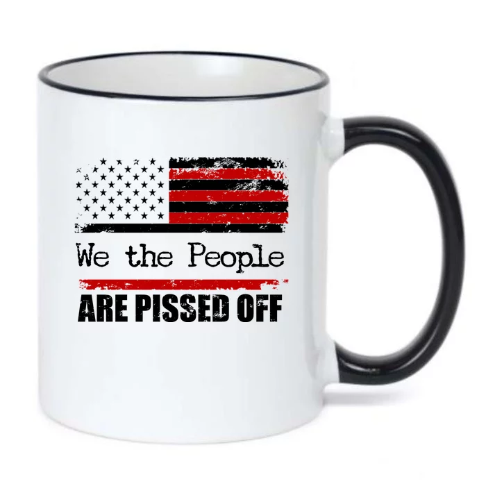 We The People Are Pissed Pro American Black Color Changing Mug