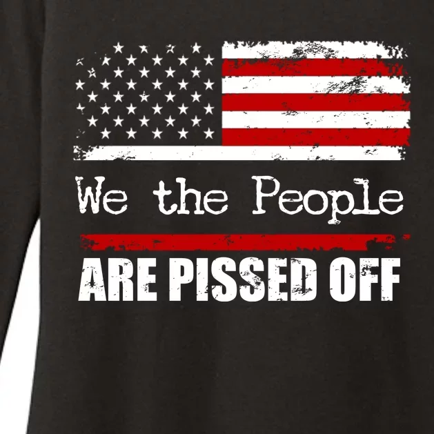 We The People Are Pissed Pro American Womens CVC Long Sleeve Shirt