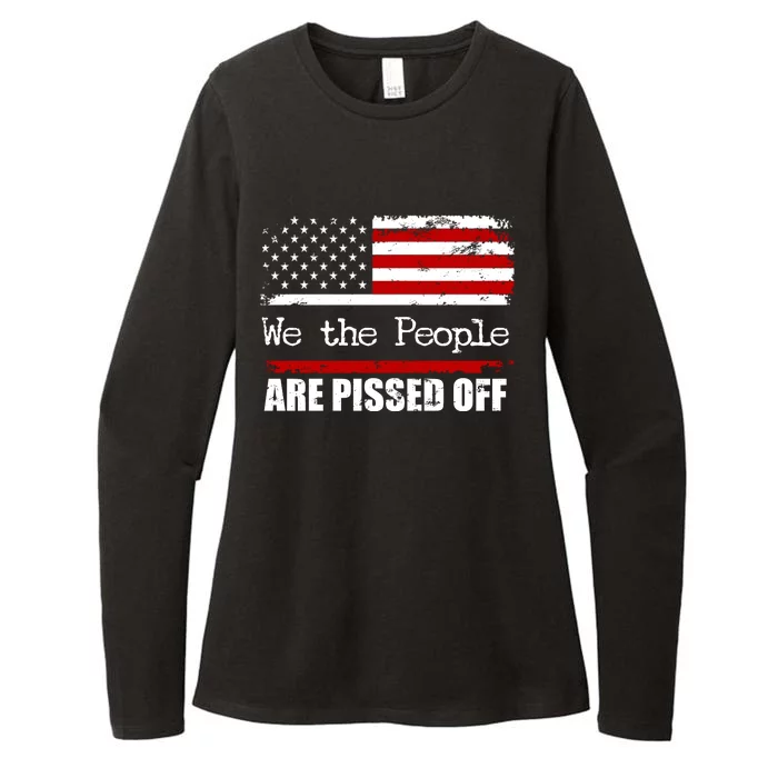 We The People Are Pissed Pro American Womens CVC Long Sleeve Shirt