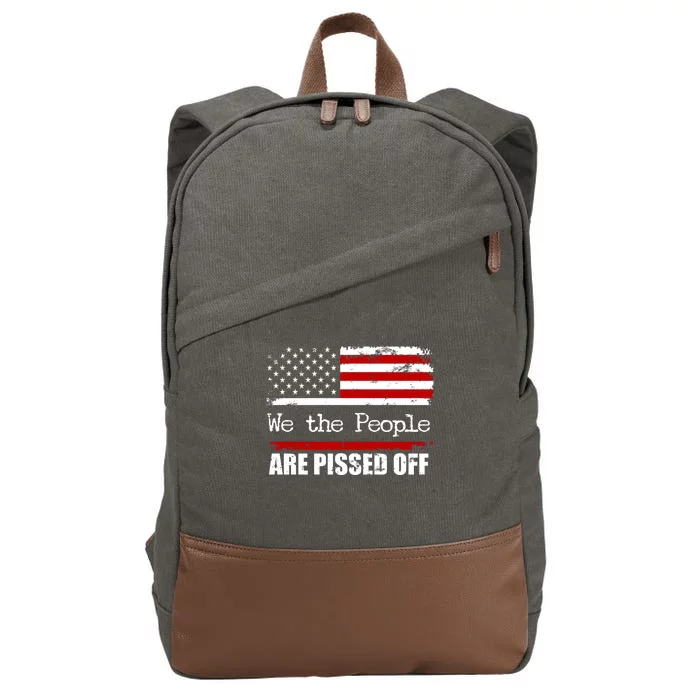 We The People Are Pissed Pro American Cotton Canvas Backpack