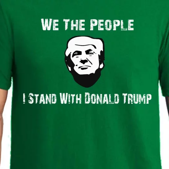 We The People I Stand With Donald Trump Pajama Set