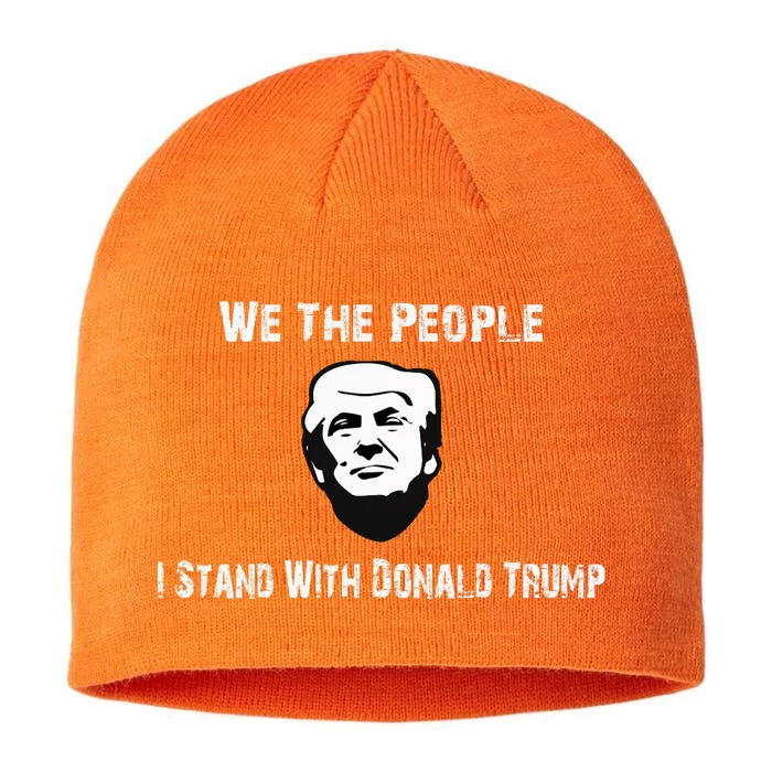 We The People I Stand With Donald Trump 8 1/2in Sustainable Knit Beanie