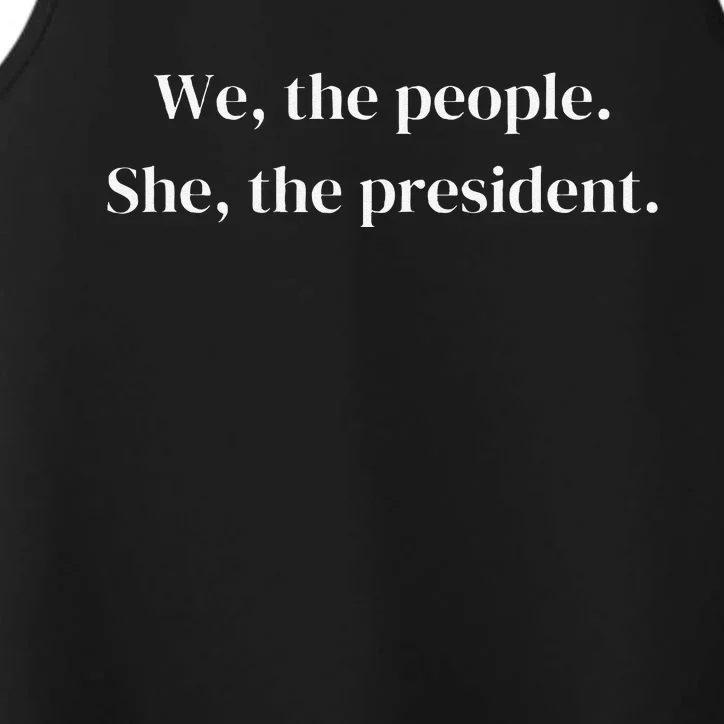 We The People She The President Vote Her In Performance Tank