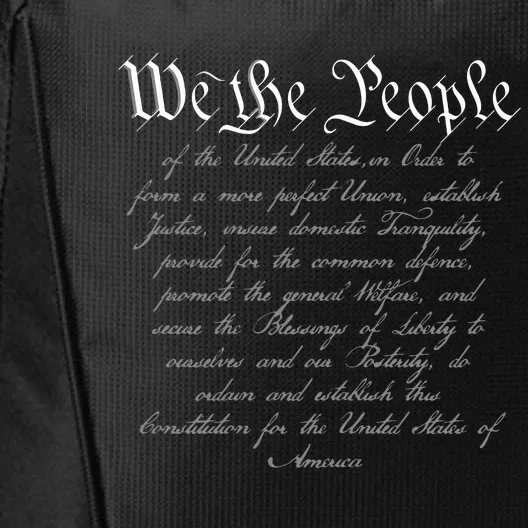 We The People US Constitution 4th Of July Patriotic City Backpack