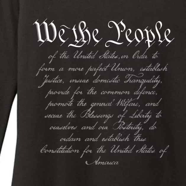 We The People US Constitution 4th Of July Patriotic Womens CVC Long Sleeve Shirt