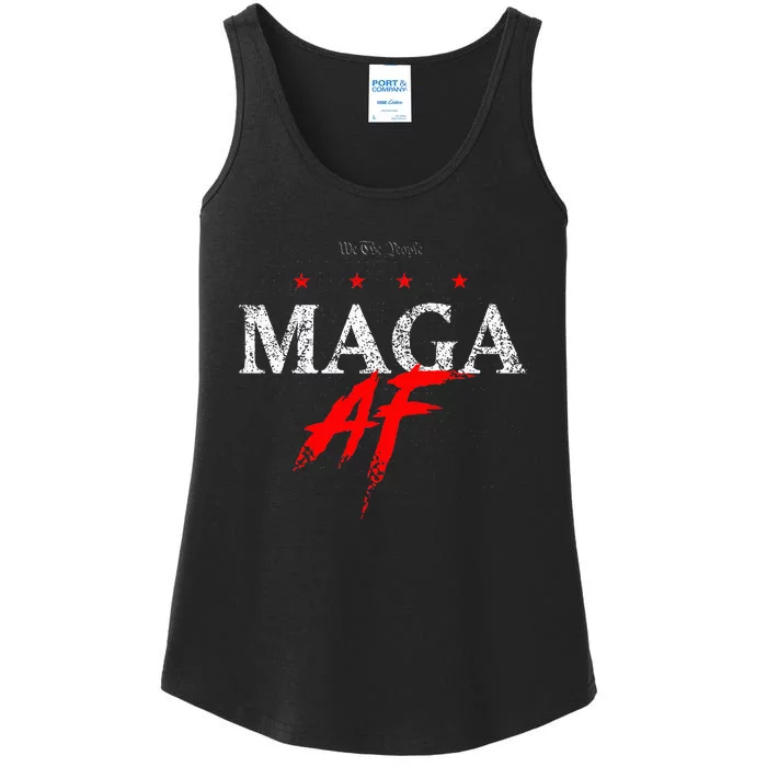 We The People Maga Af Ladies Essential Tank