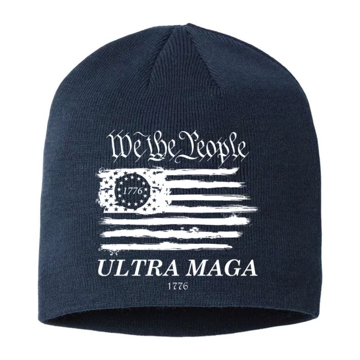 We The People Ultra MAGA Proud Betsy Ross 1776 Flag 8 1/2in Sustainable Knit Beanie