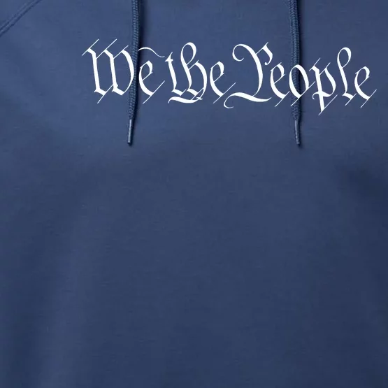 We The People USA Preamble Constitution America Performance Fleece Hoodie