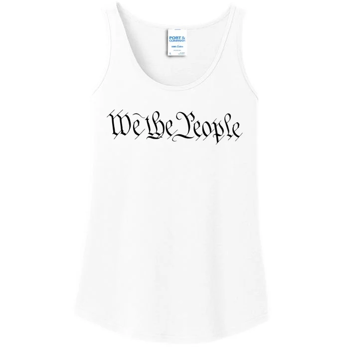 We The People USA Preamble Constitution America Ladies Essential Tank