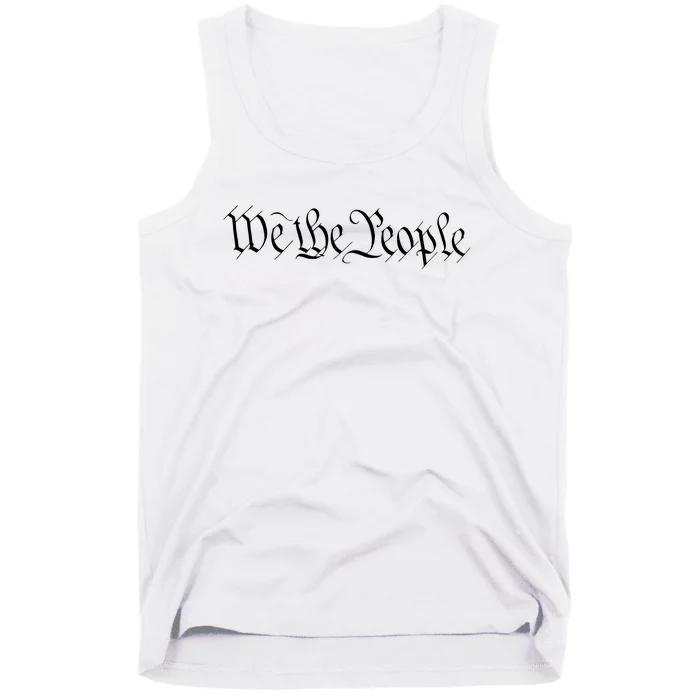 We The People USA Preamble Constitution America Tank Top