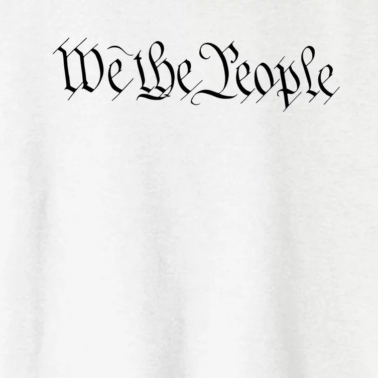 We The People USA Preamble Constitution America Women's Crop Top Tee