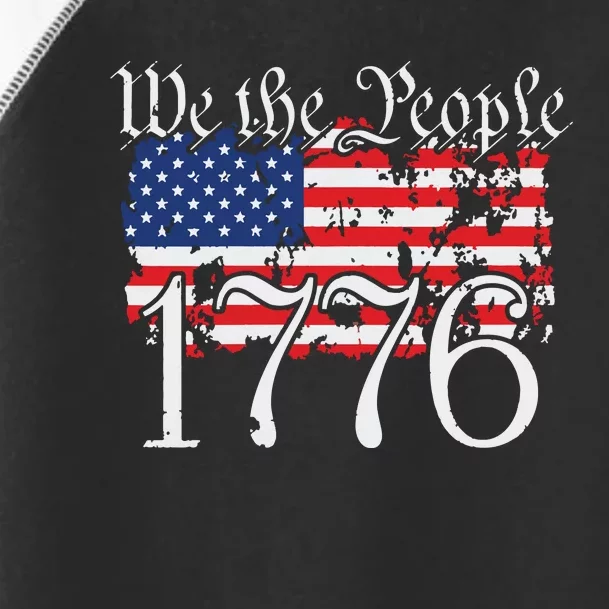 We The People 1776 US Constitution Freedom American Flag Toddler Fine Jersey T-Shirt