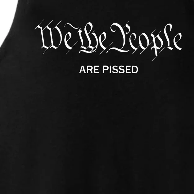 We The People Are Pissed Off Founding Fathers American Ladies Tri-Blend Wicking Tank