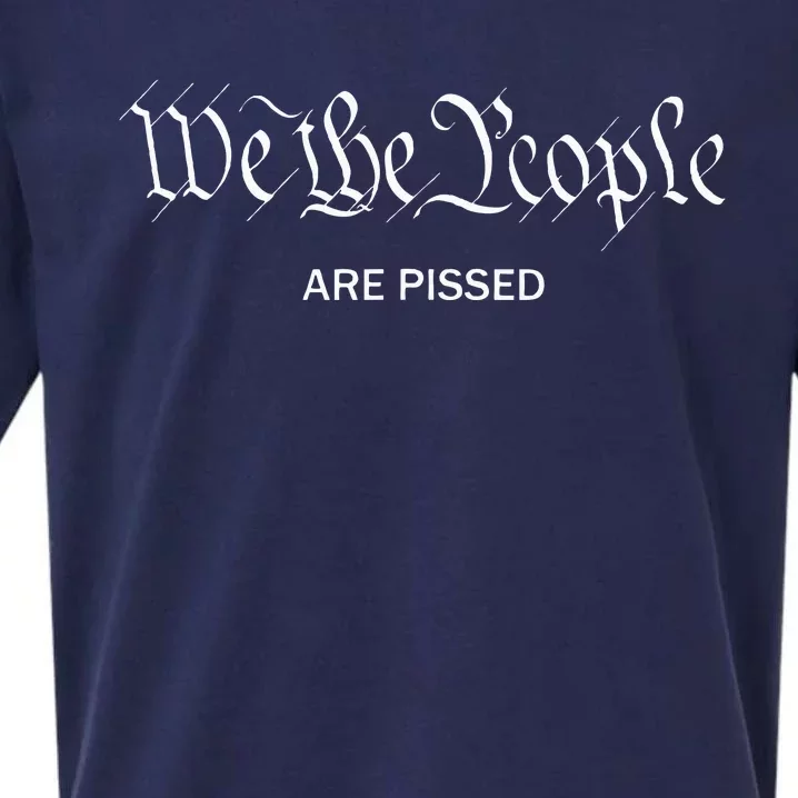 We The People Are Pissed Off Founding Fathers American Sueded Cloud Jersey T-Shirt