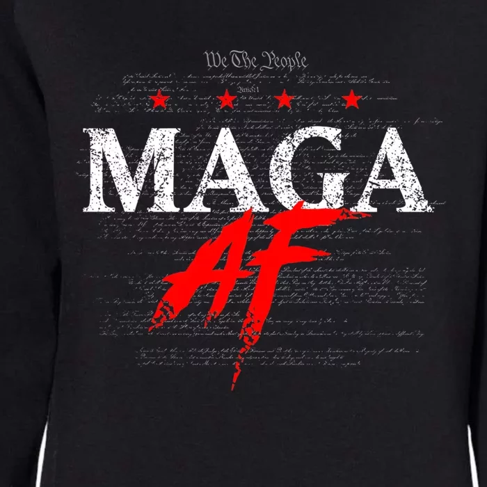 We The People Maga Af Womens California Wash Sweatshirt